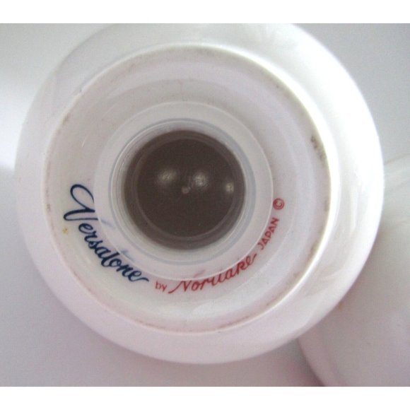 VTG Noritake Japan Versatone Ceramic Salt and Pepper Shaker -Floral Design Round - Picture 5 of 10